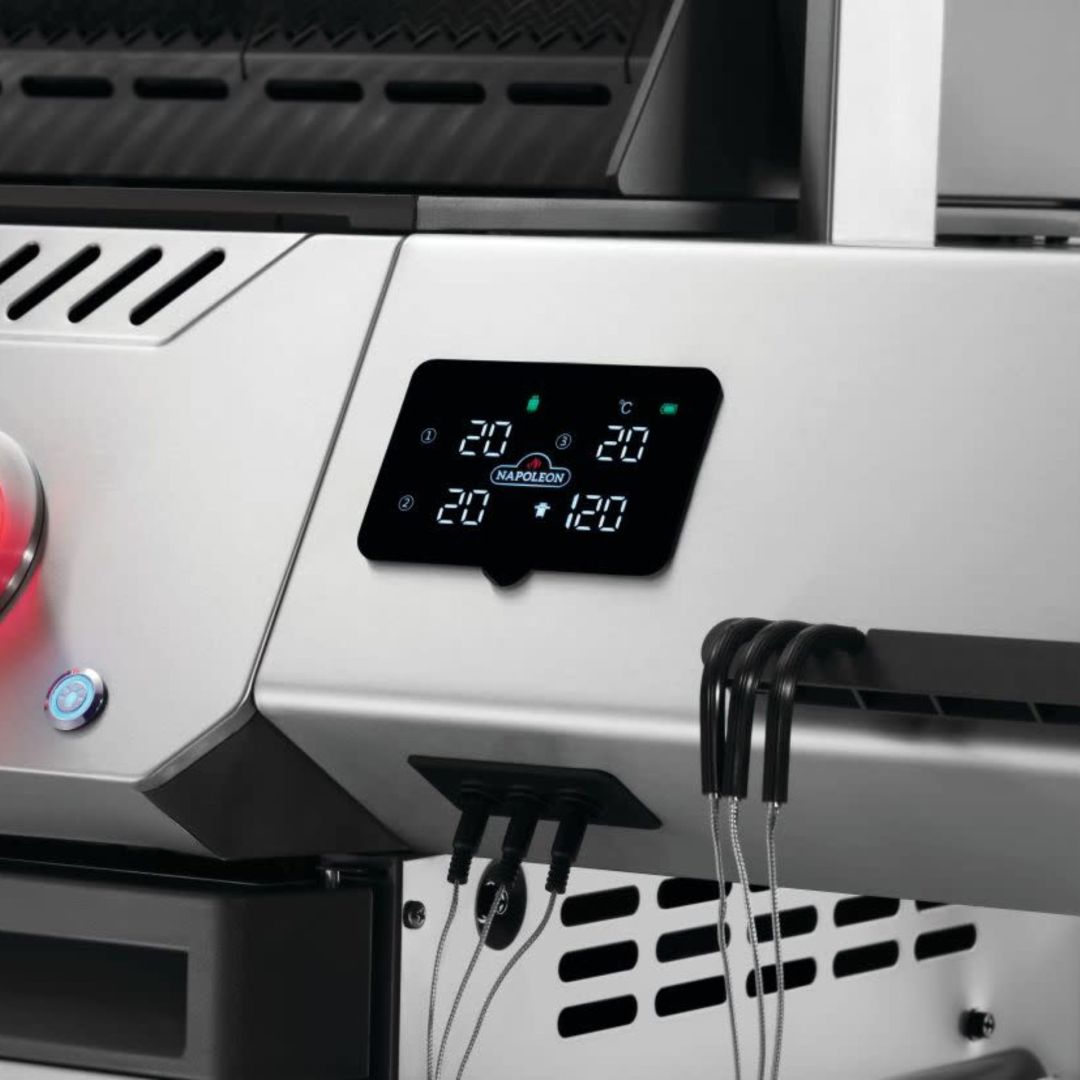 Prestige 500 Connected RSIB Natural Gas BBQ with Infrared Side and Rear Burner - Stainless Steel
