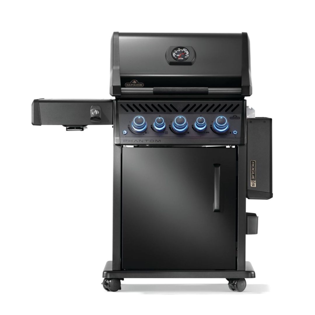BBQ au gaz naturel Phantom Rogue PRO-S 425 RSIB avec brûleurs latéral et arrière infrarouges – Noir mat