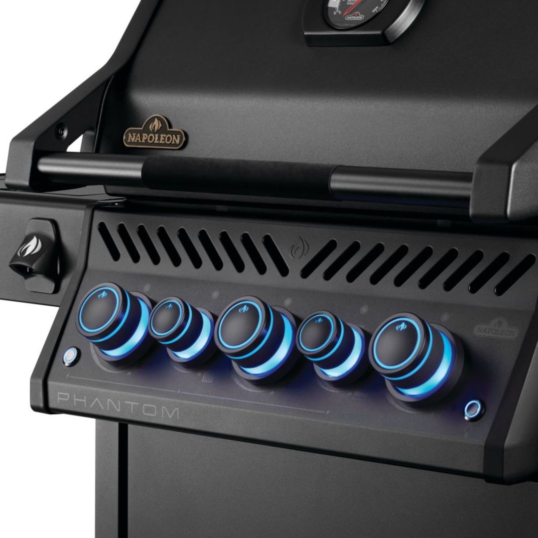 BBQ au gaz naturel Phantom Rogue PRO-S 425 RSIB avec brûleurs latéral et arrière infrarouges – Noir mat