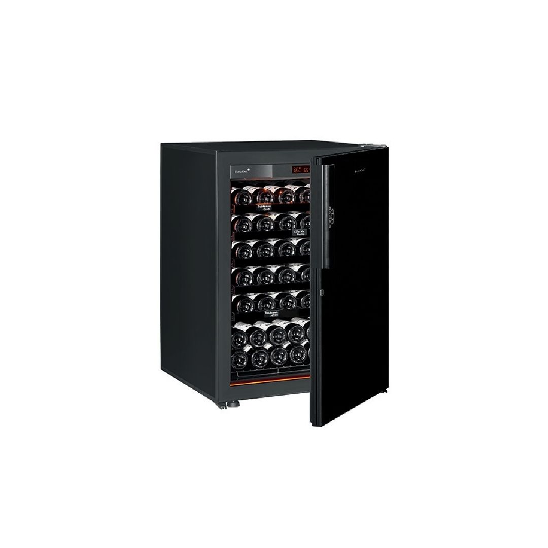 Cellier Revelation 1 température, 1 porte piano noire - 75 bouteilles