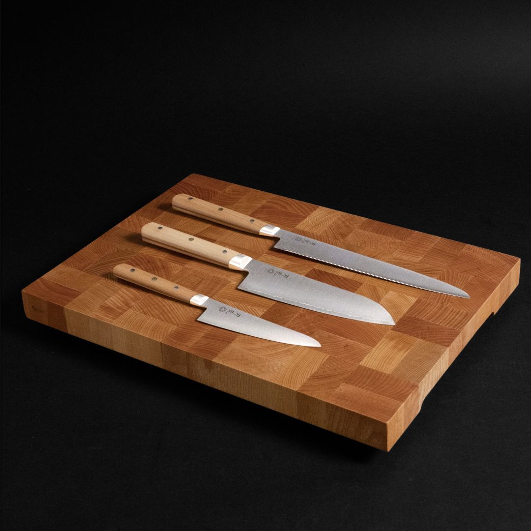 Bloc de boucher moyen 17,5" x 12,5" x 1,75" - Hêtre beige