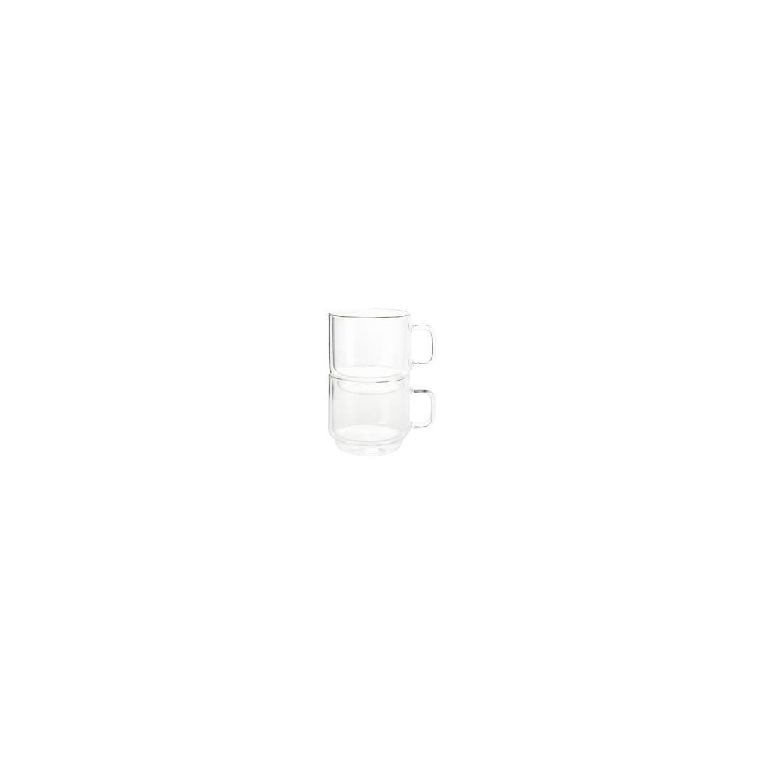 Ensemble de deux tasses à americano double paroi empilable 11,8 oz
