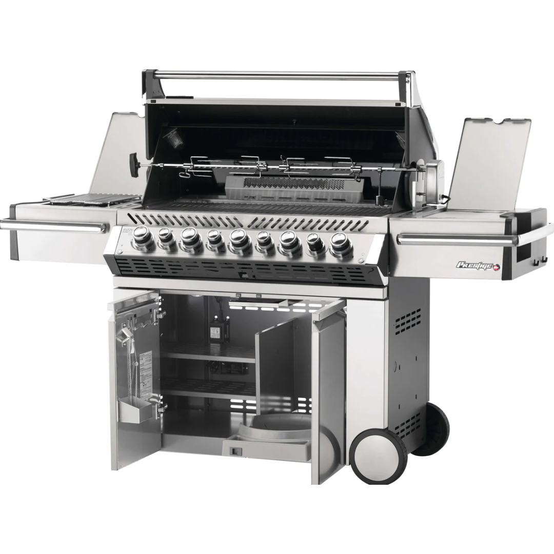 BBQ au gaz propane avec brûleurs arrière et latéral infrarouges - Prestige PRO 665 RSIB