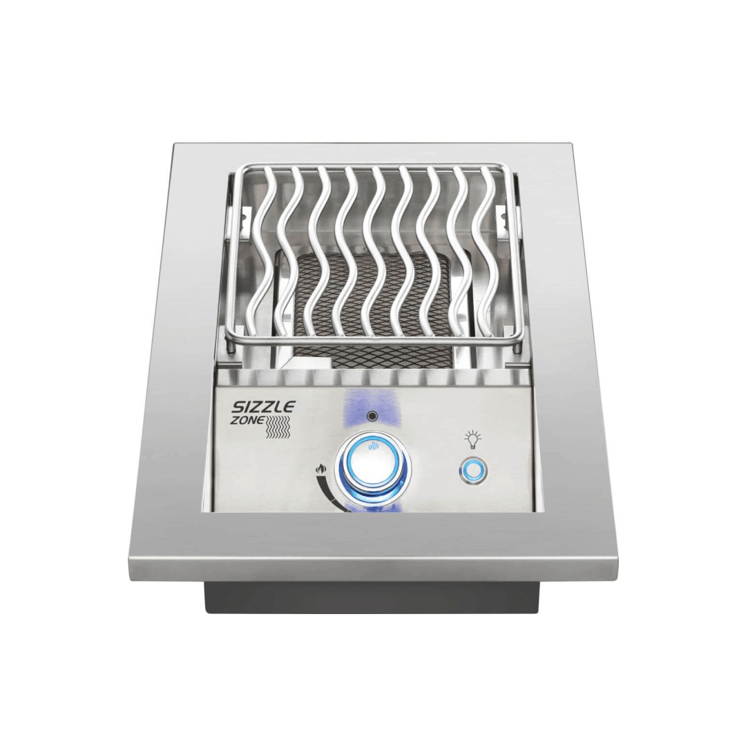 Brûleur infrarouge simple au gaz propane Sizzle Zone 10" - Acier inoxydable