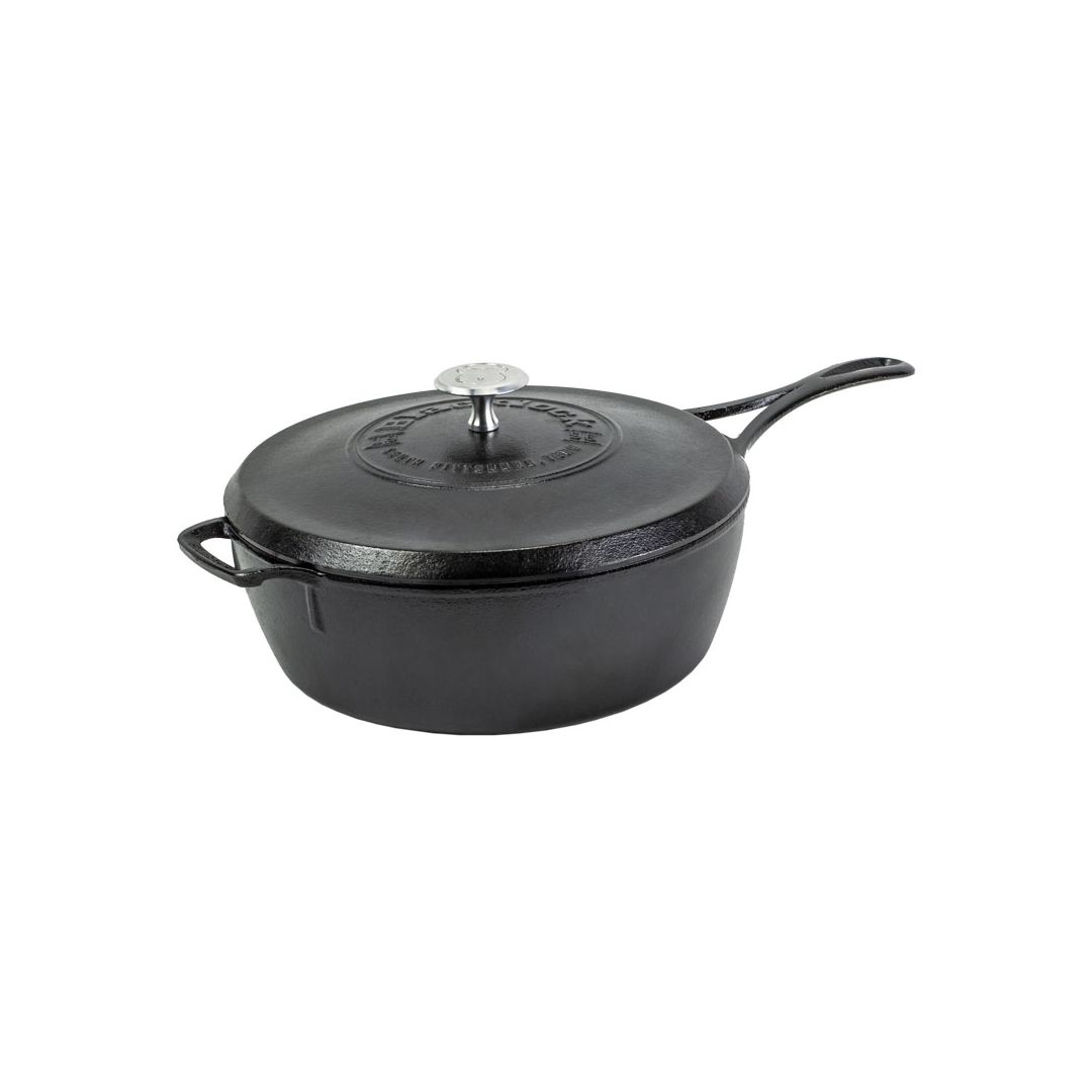 Casserole en fonte avec couvercle Blacklock 3,8 L