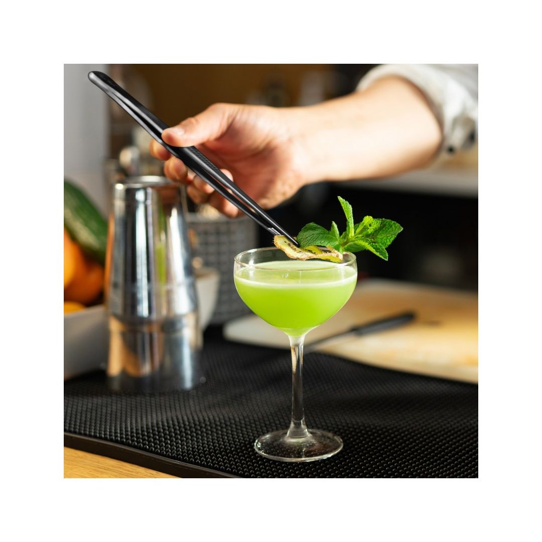 Pince à garniture de cocktail - Noir chromé