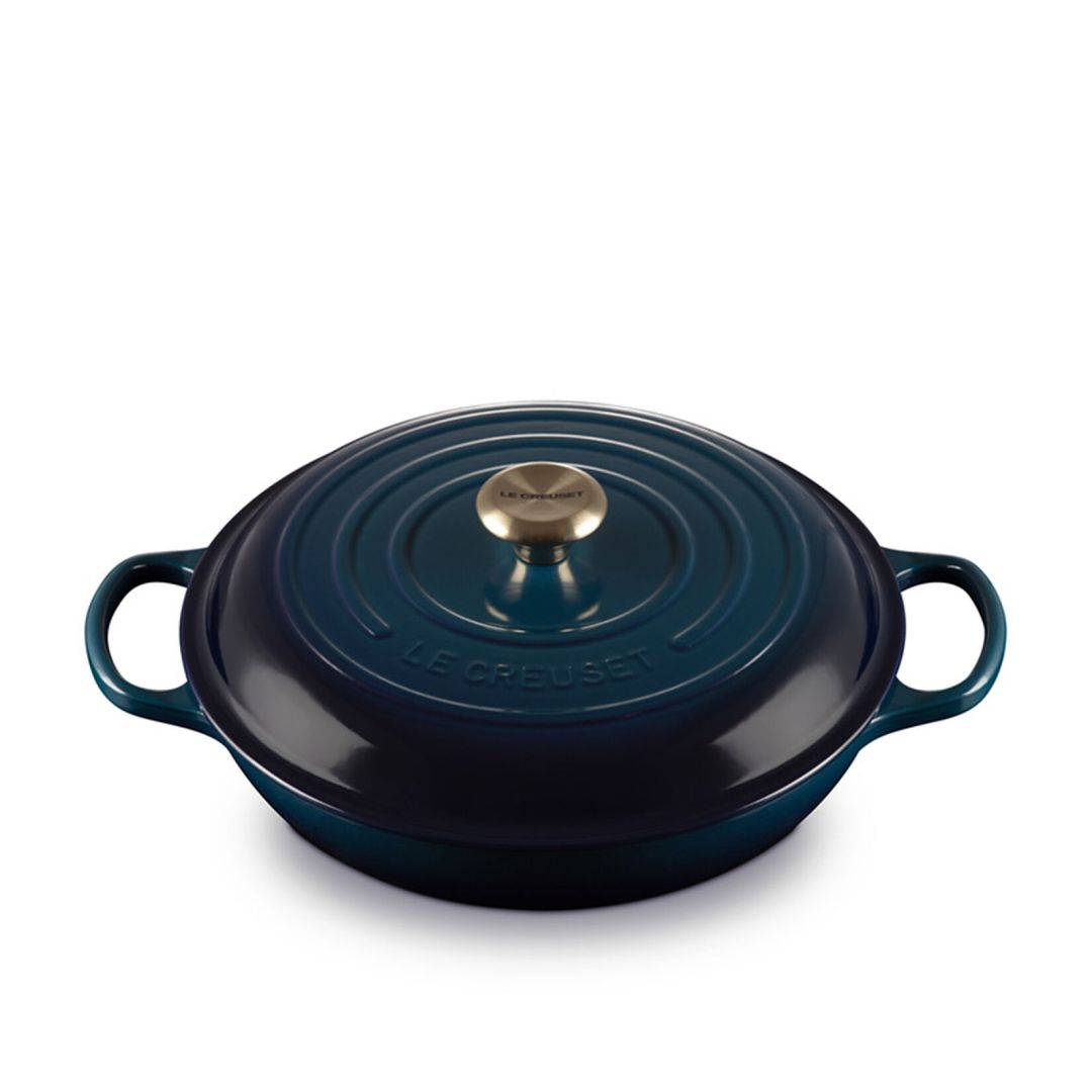 3.5 L Enamelled Cast Iron Braiser with Lid - Agave