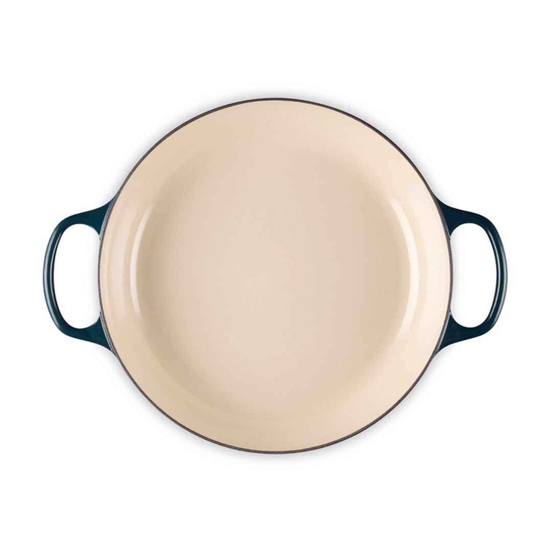 3.5 L Enamelled Cast Iron Braiser with Lid - Agave