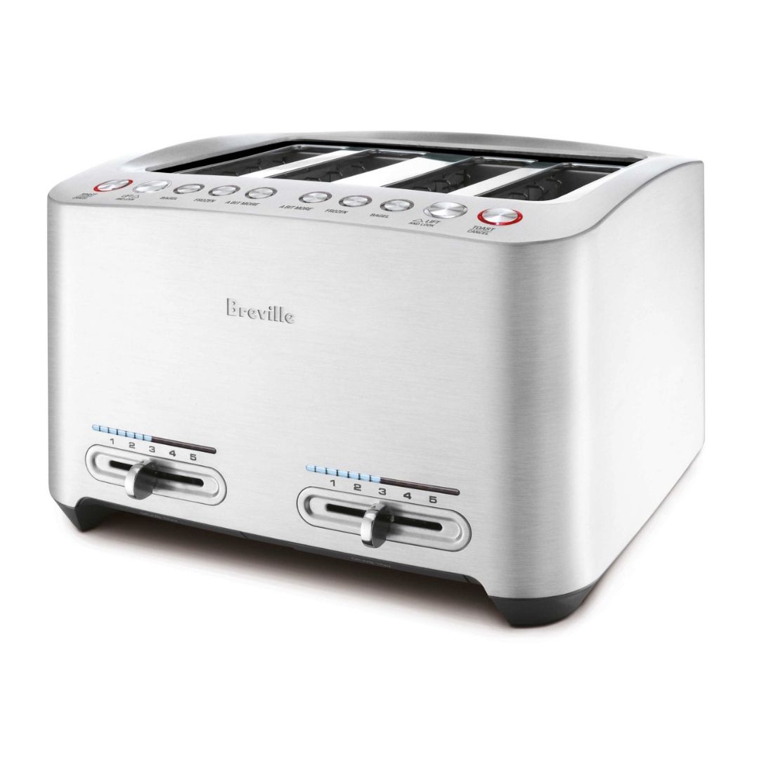 Grille-pain quatre fentes Smart Toaster - Acier inoxydable