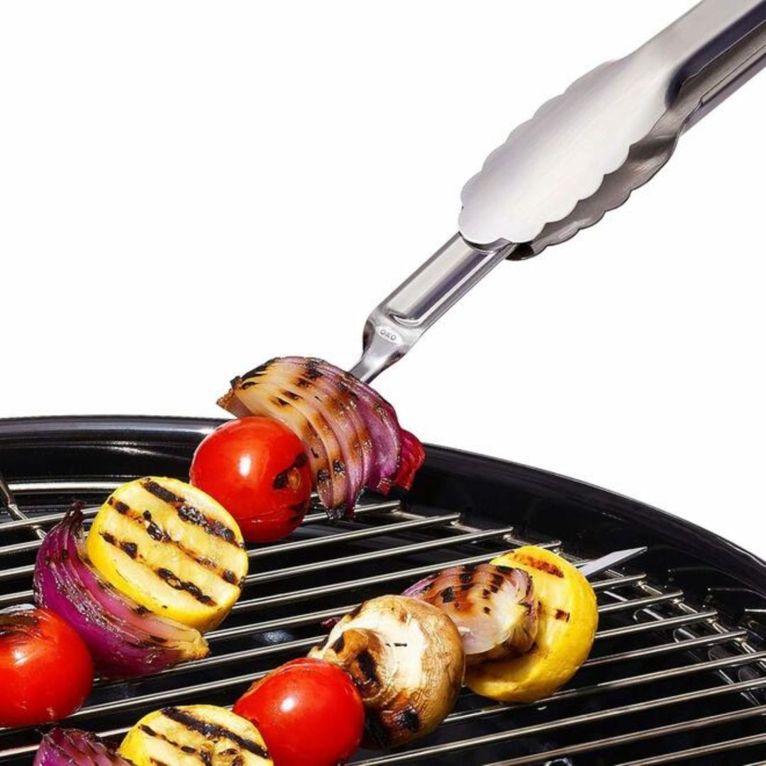 Ensemble de 6 brochettes à BBQ en acier inoxydable 