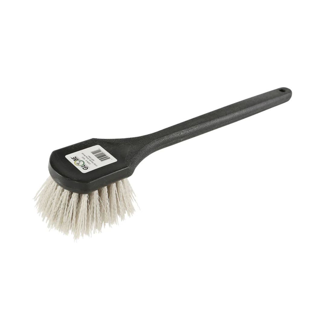 Brosse à chaudron avec longue poignée et fibres rigides 20" - Noir