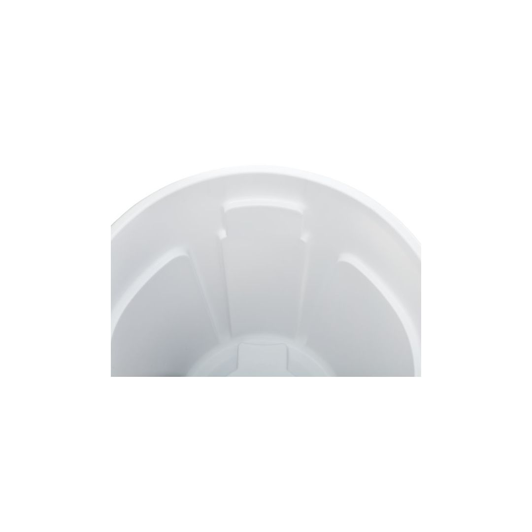 Poubelle Brute 37,9 L - Blanc