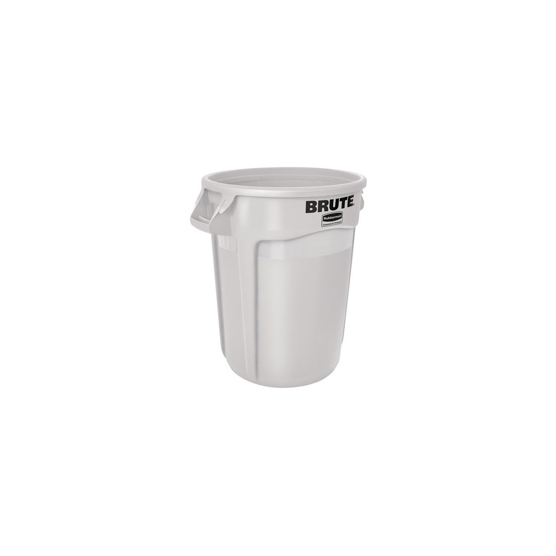 Poubelle Brute 121,1 L - Blanc