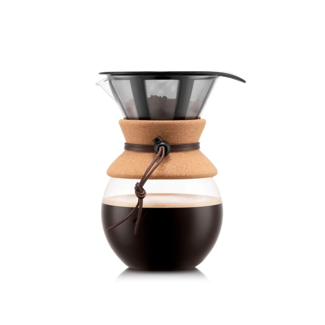 Pour Over coffee maker with permanent filter 1L  