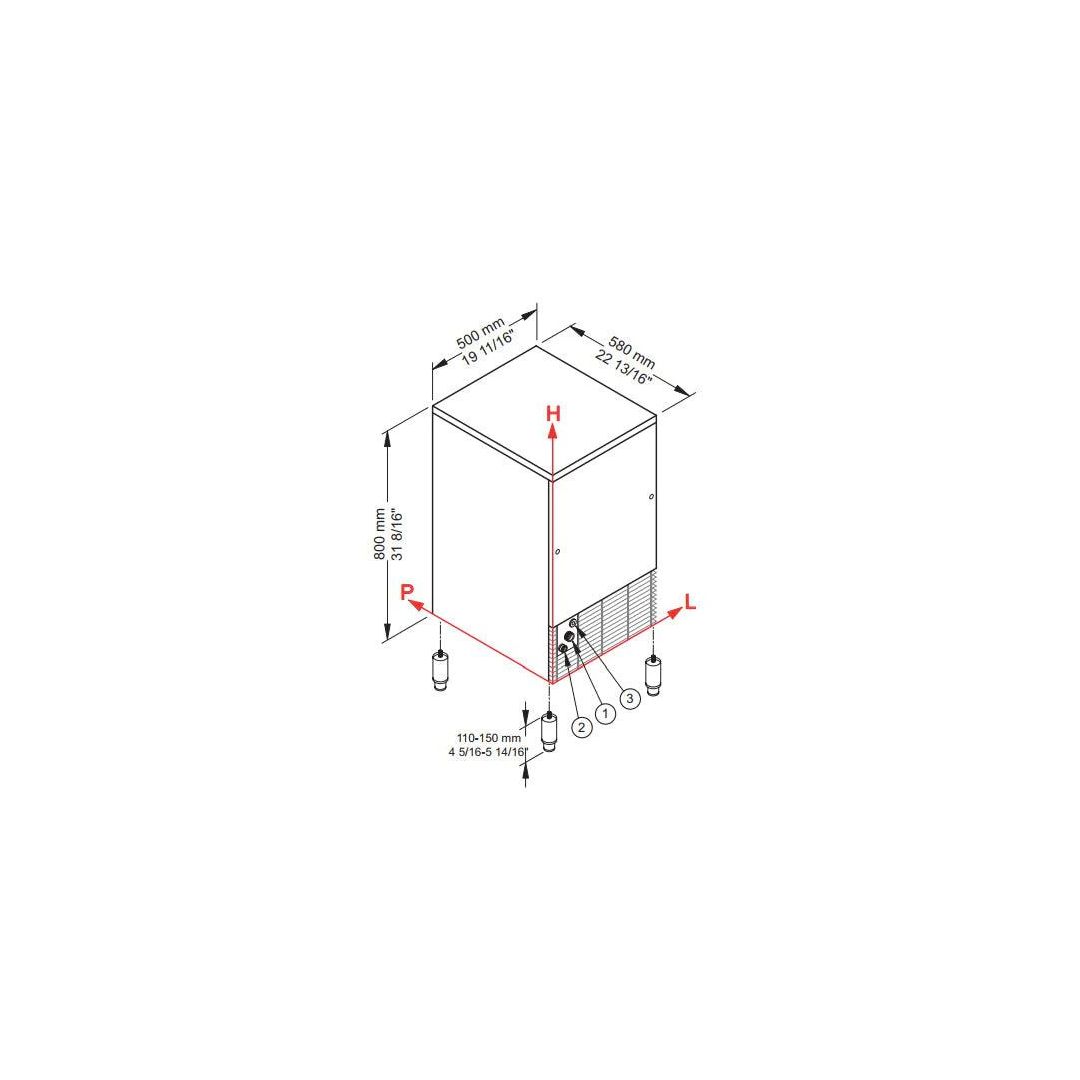 Machine à glace - 102 lb