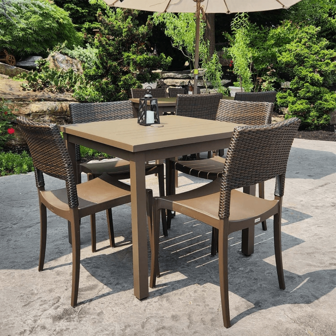 Java Resin Sidechair - Bronze