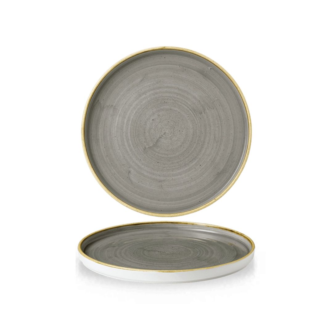 Assiette coupe Stonecast 11" - Gris poivre
