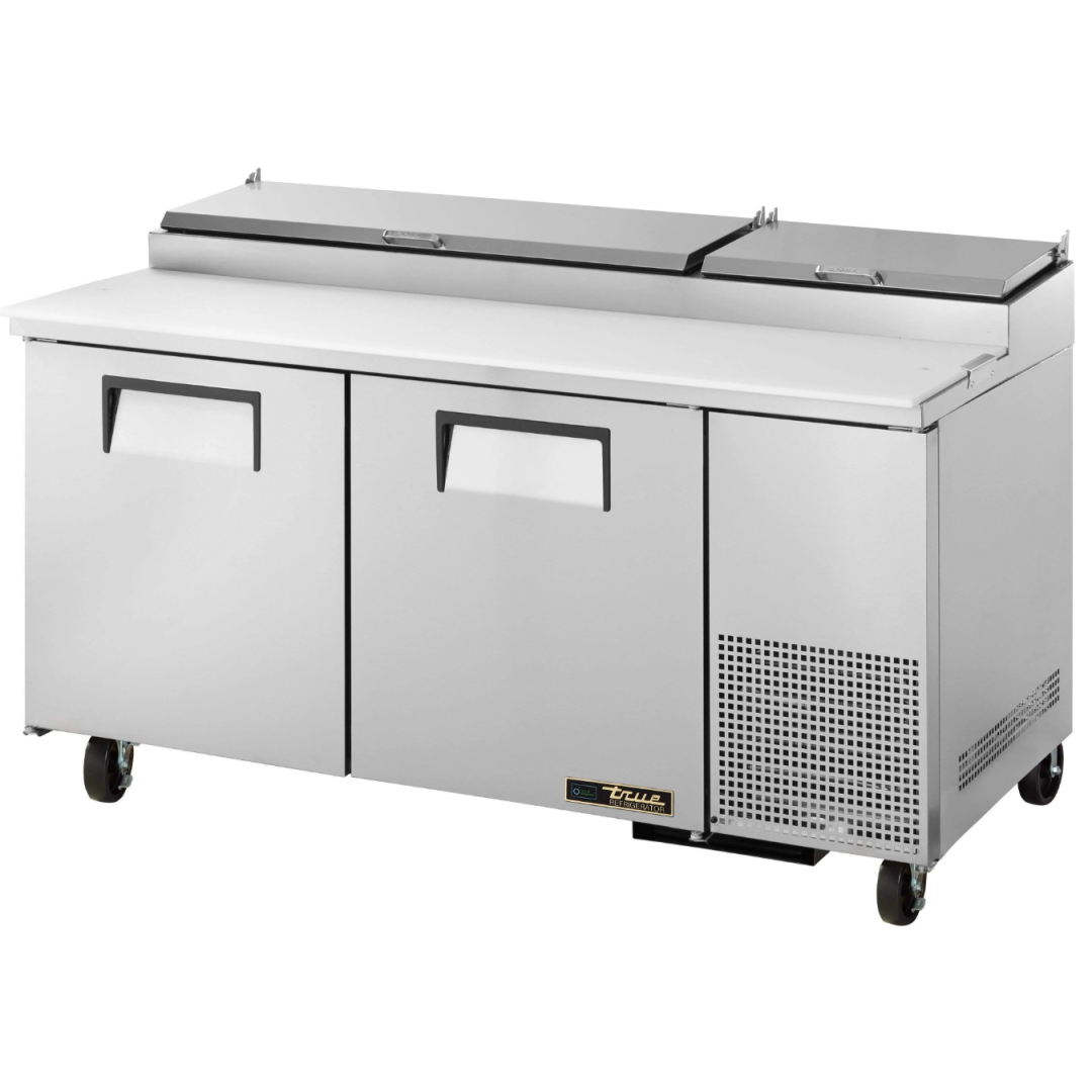Table de préparation à pizza réfrigérée 67" - 18 bacs
