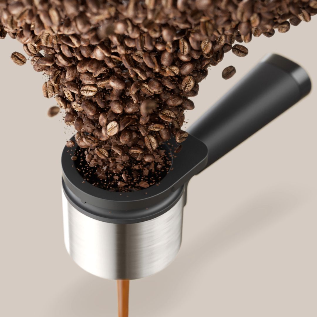 Baristina Semi-Automatic Espresso Machine w/ Milk Frother - Black