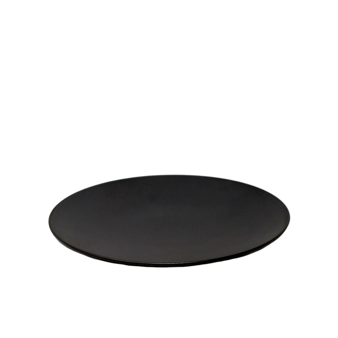 Assiette 10" forme coupe - Noir