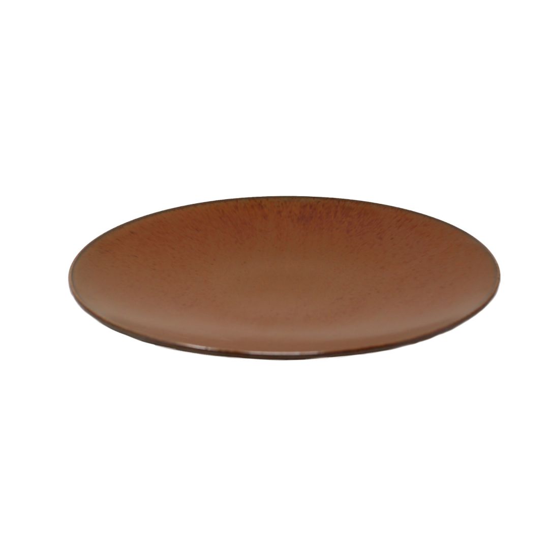 Assiette ronde forme coupe 10.8" - Rustique