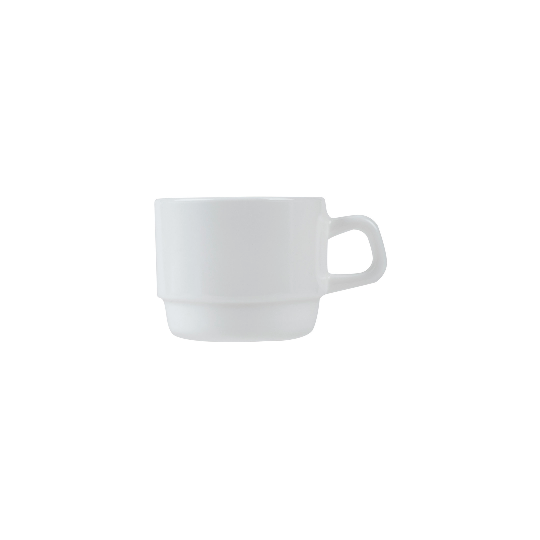 Tasse empilable en verre 8 oz - Opal Restaurant White