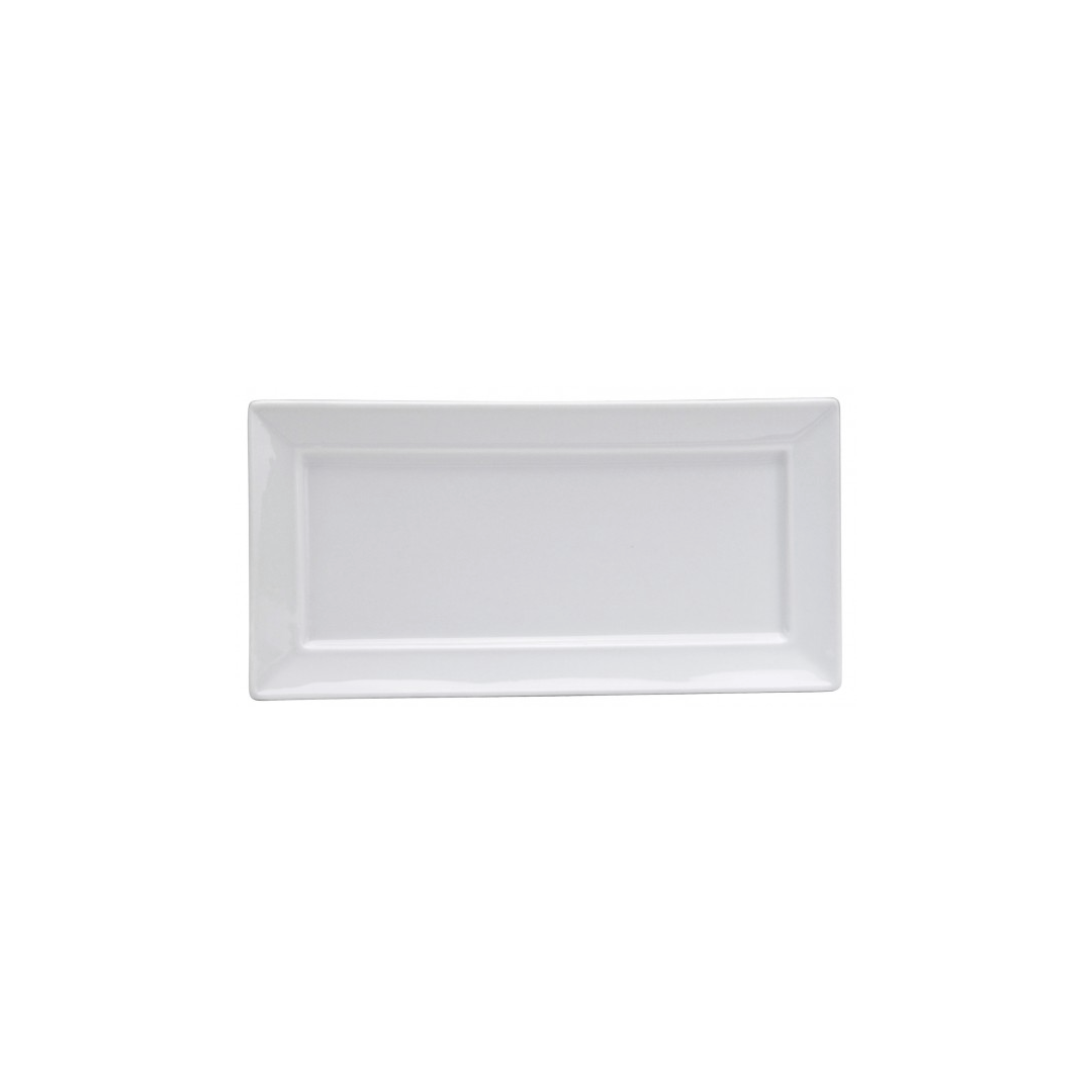 Assiette rectangulaire 10,6" x 5,25" - Bright White Ware