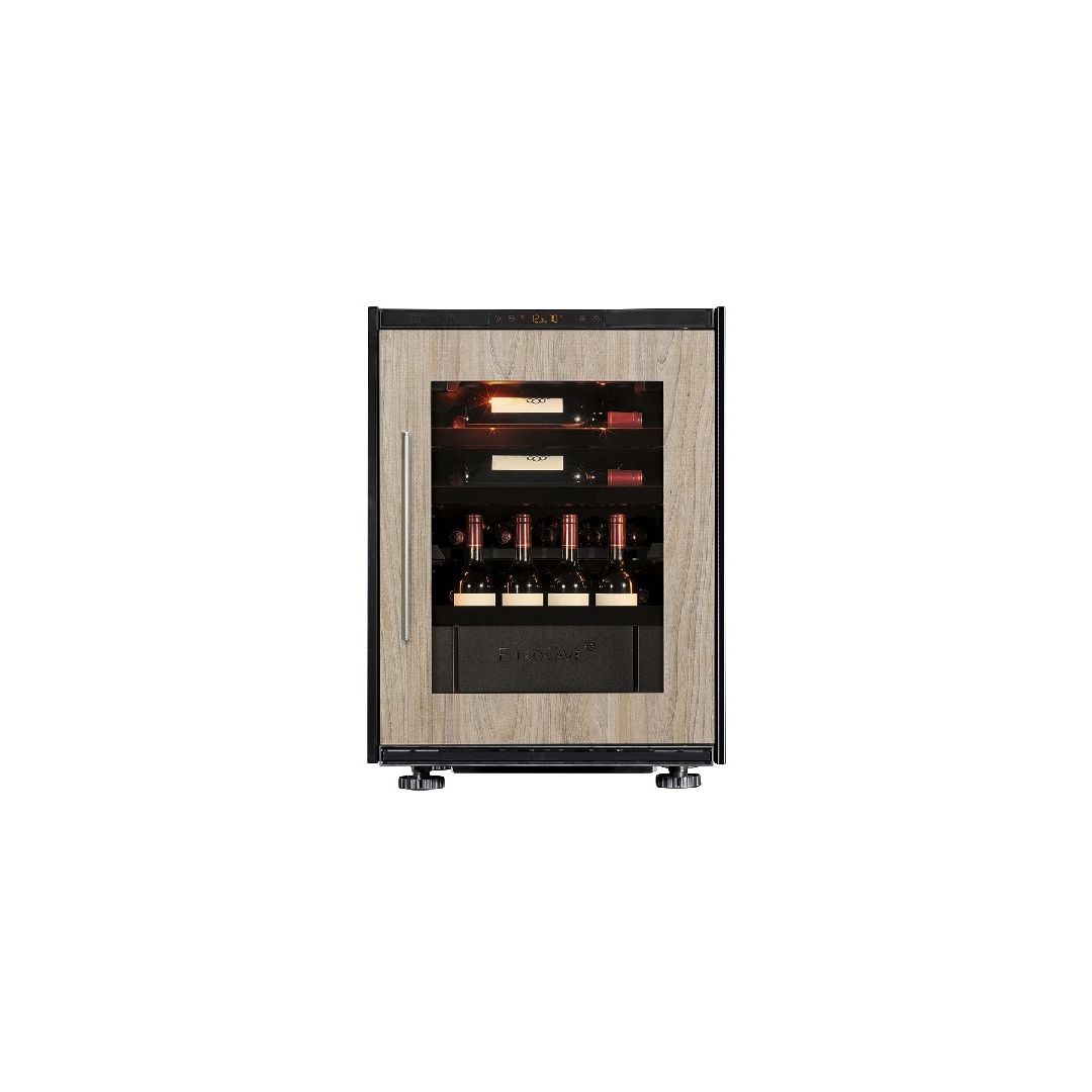 Cellier Inspiration 1 température, 1 porte vitrée technique - 28 bouteilles
