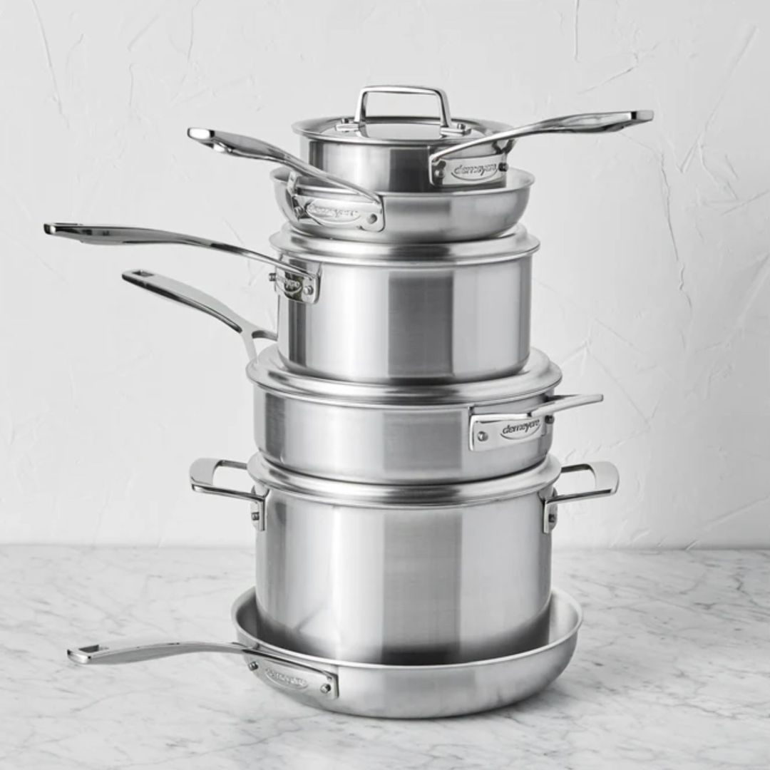 Essential 10-Piece stainless steel cookware set  