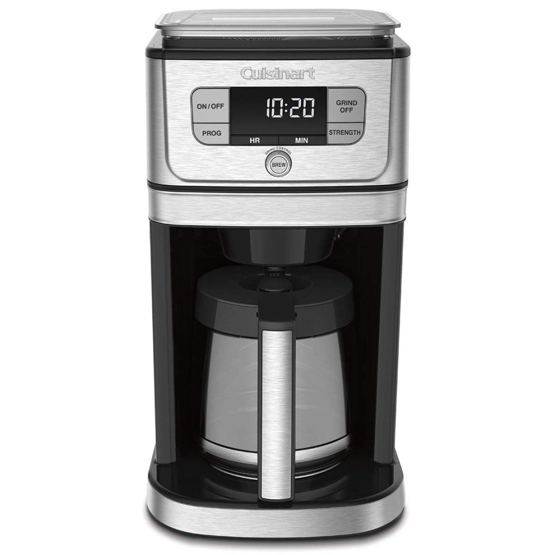 Cafetière programmable 12 tasses Burr Grind & Brew