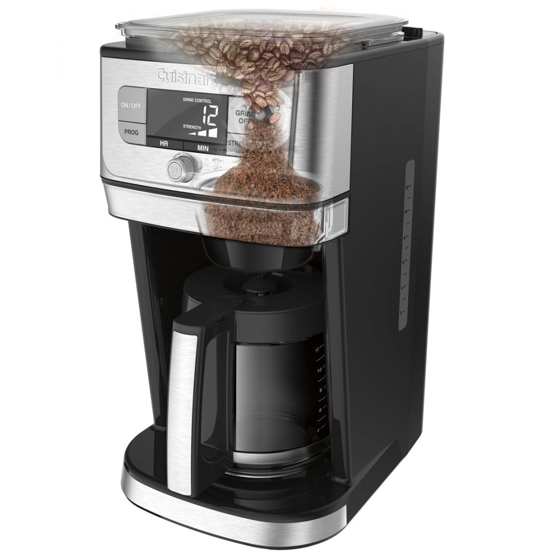 Cafetière programmable 12 tasses Burr Grind & Brew