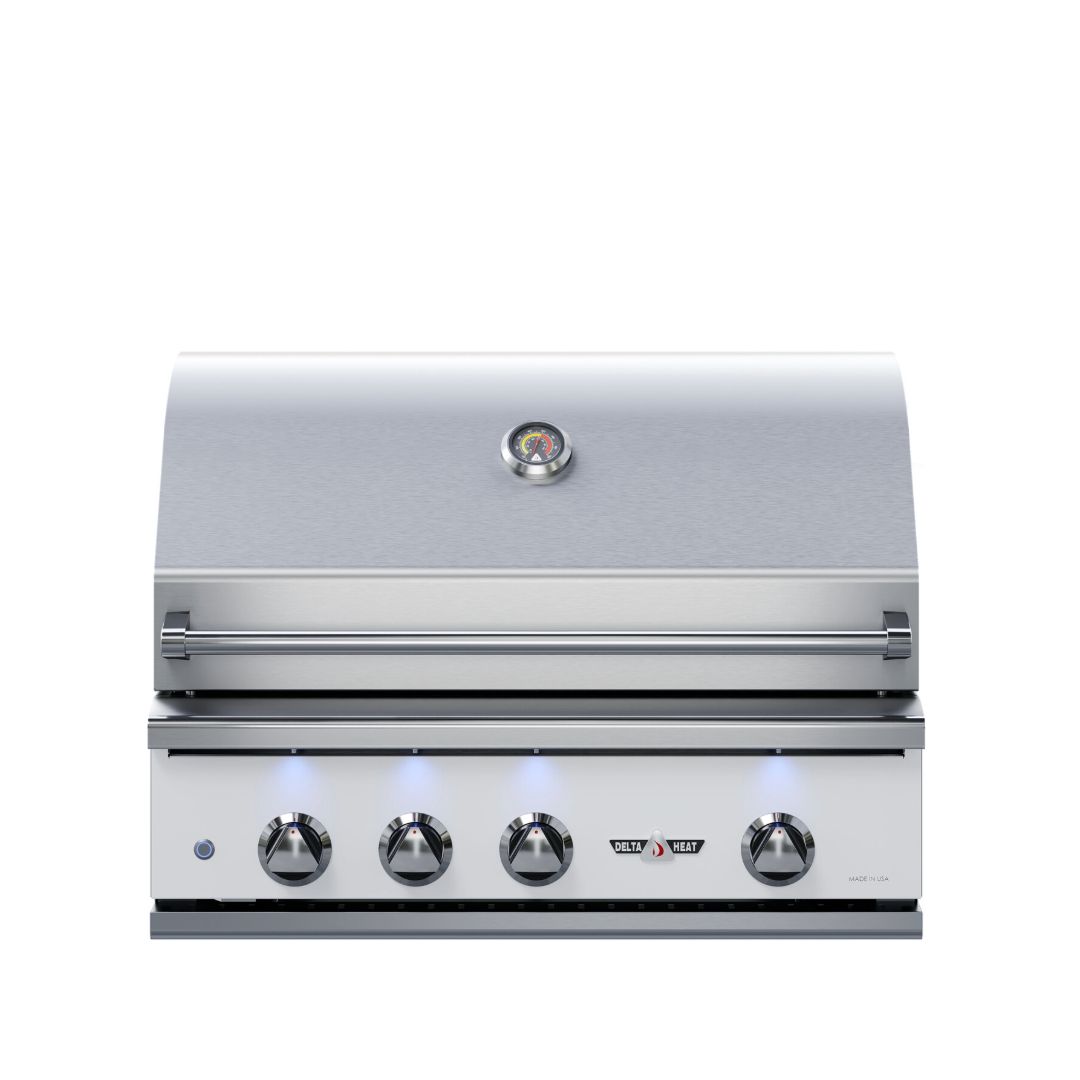 32" Propane Gas Built-in Grill w/ Infrared Rotisserie and Sear Zone - White