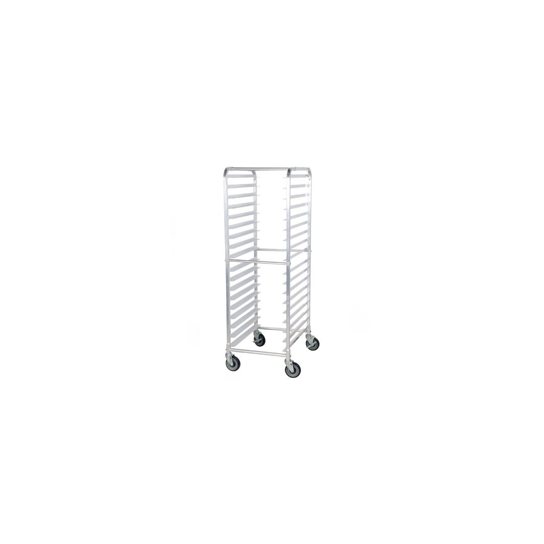 Chariot à angles en aluminium 18" - 20 tablettes