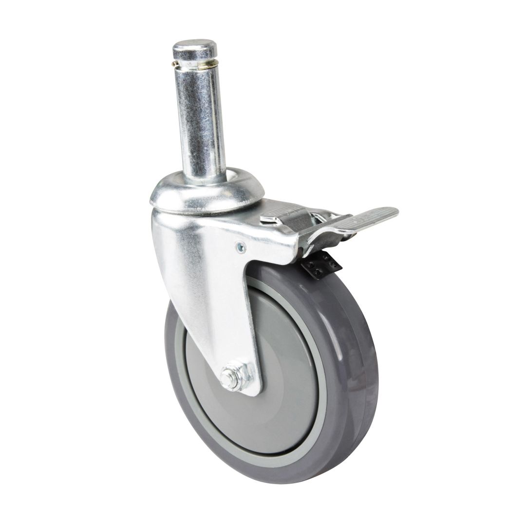 Roue avec frein pour étagère