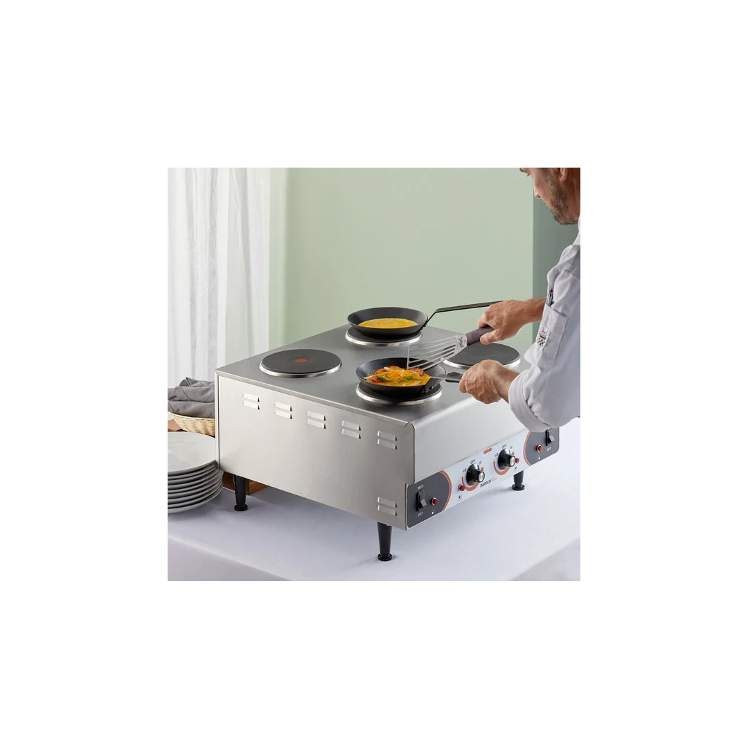 Plaque chauffante électrique avec 4 ronds– 240 V