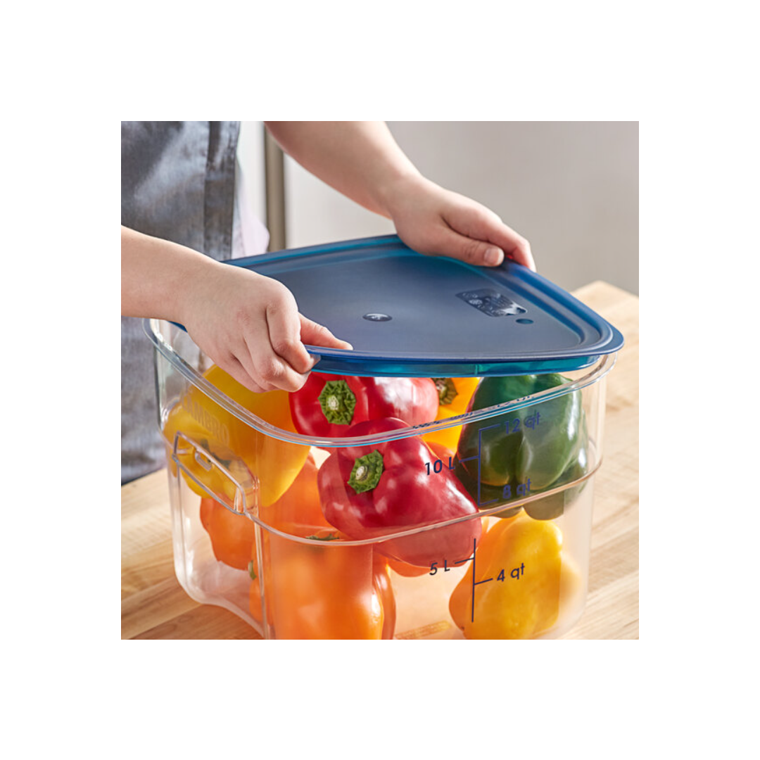 Couvercle pour récipients carrés CamSquare FreshPro de 12,18 et 22 pintes - Bleu