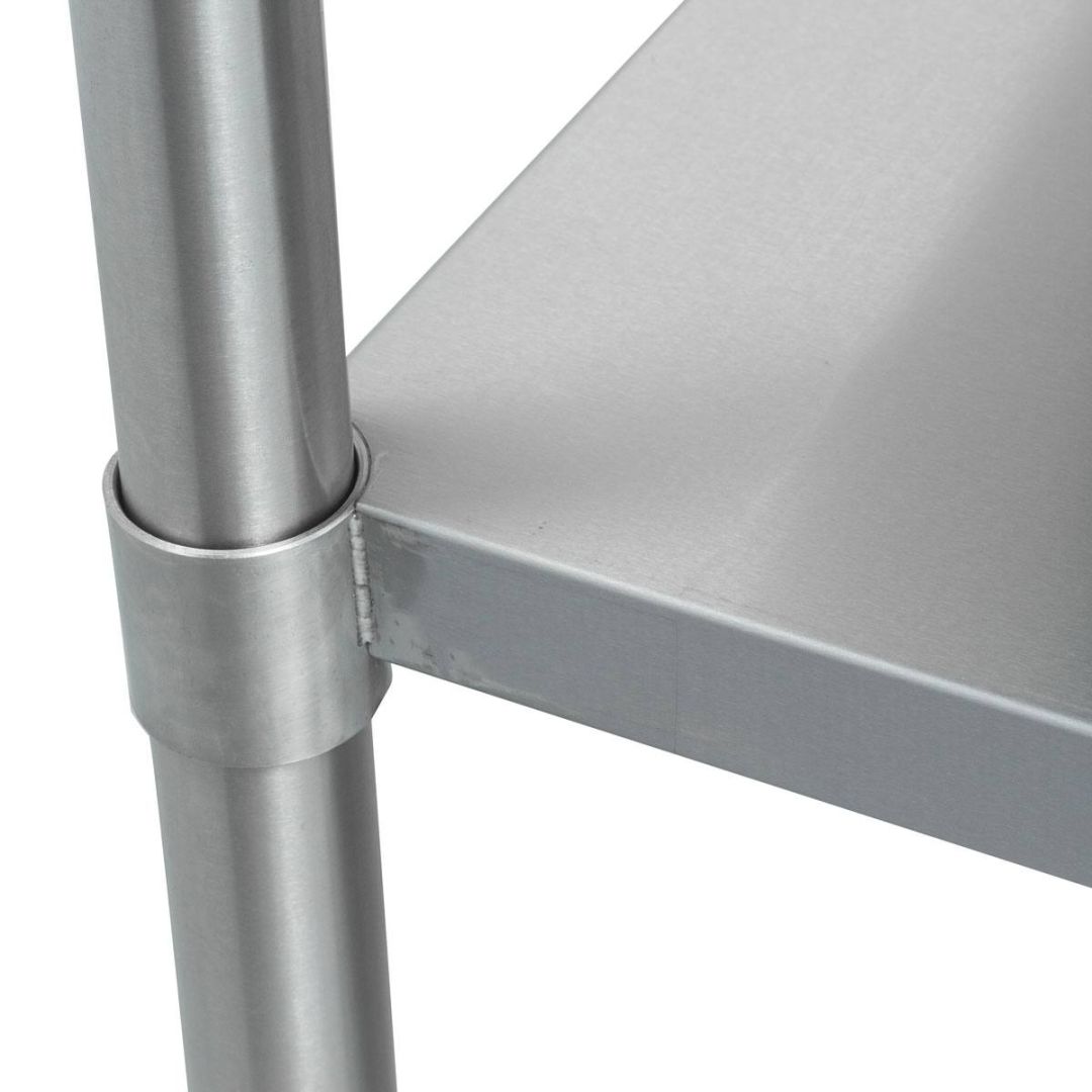 Tablette en acier inoxydable pour table de travail 60" x 24"