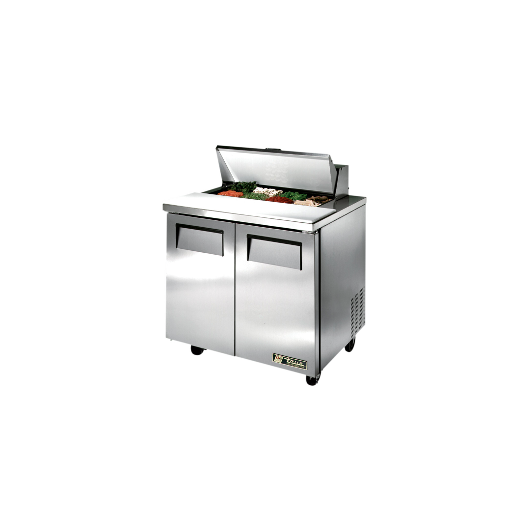 Table de préparation à salade réfrigérée 36" - 8 bacs
