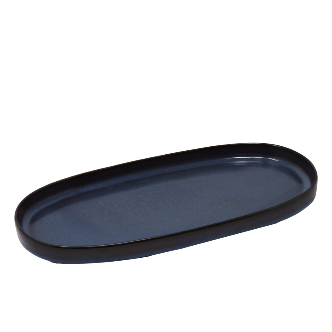 Assiette ovale 11,8" x 5,9" - Ellipse Azzaro