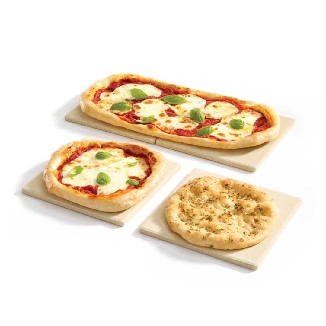 Set of Four 7.5" Cordierite Pizza Stones