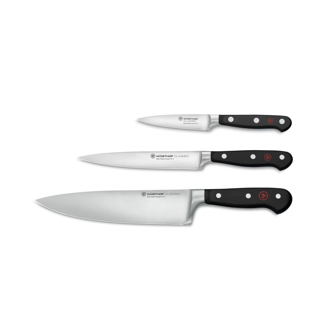 Ensemble de 3 couteaux de chef Classic - Noir