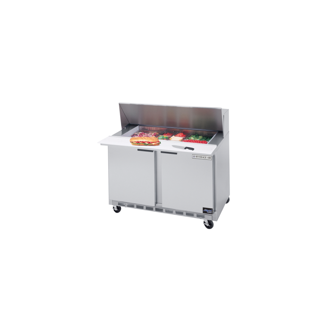Table de préparation à salade réfrigérée 48" - 18 bacs