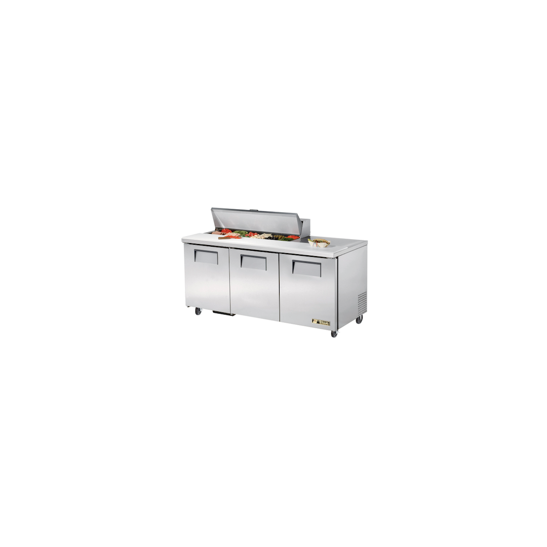 Table de préparation à salade réfrigérée 72" - 12 bacs
