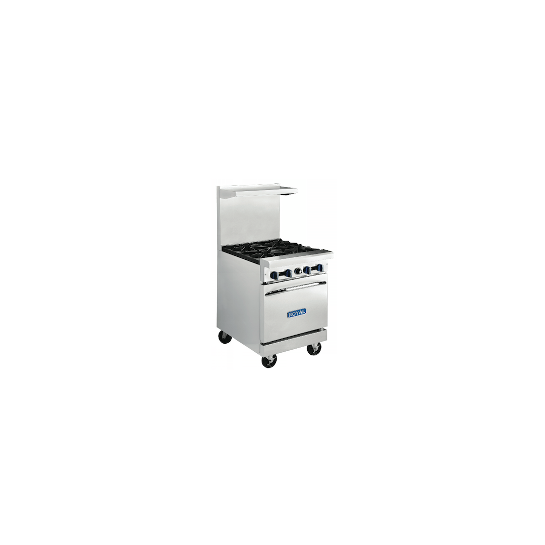 Cuisinière 4 feux avec four et roues - Propane