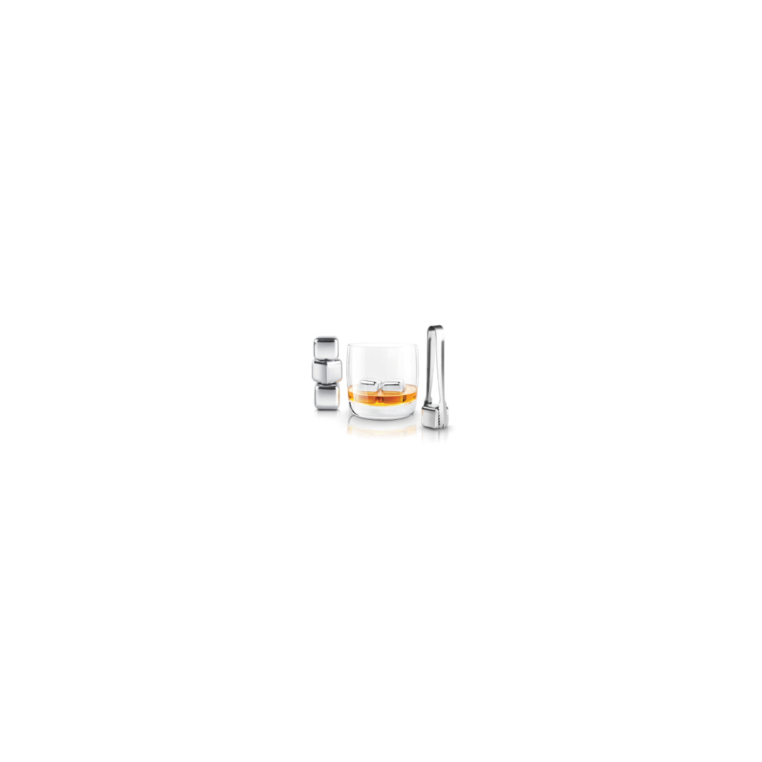Tongs and Six Reusable Ice Cube Set