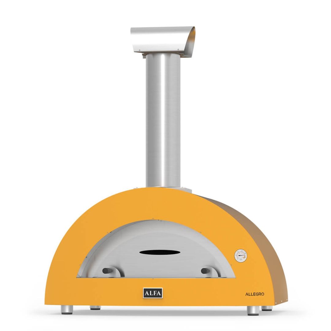 Four à pizza d'extérieur au bois Allegro - Jaune