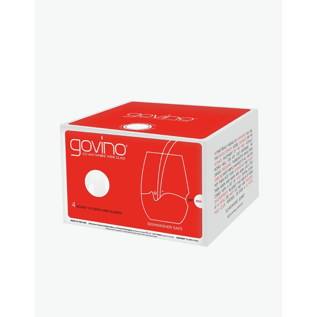 Ensemble de 4 verres à vin en plastique 16 oz