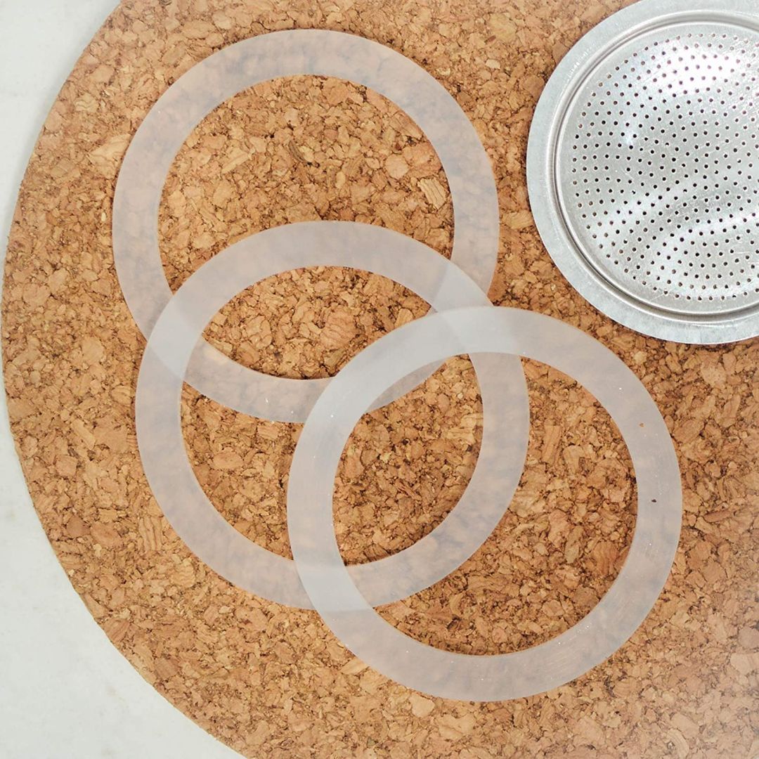 Ensemble de 3 joints en silicone/ filtre pour cafetière 6 tasses