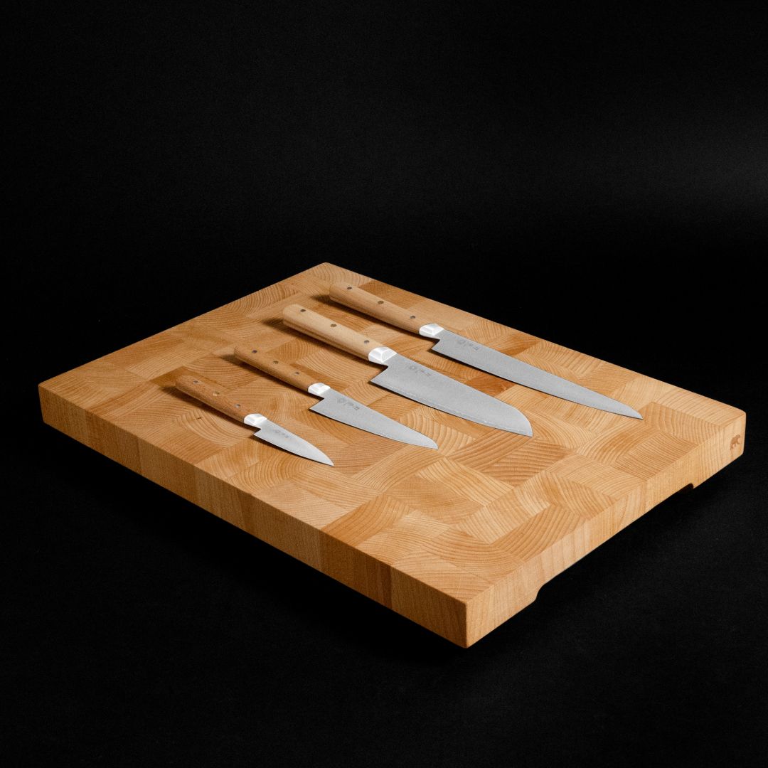 Bloc de boucher large 21" x 15" x 2" - Hêtre beige