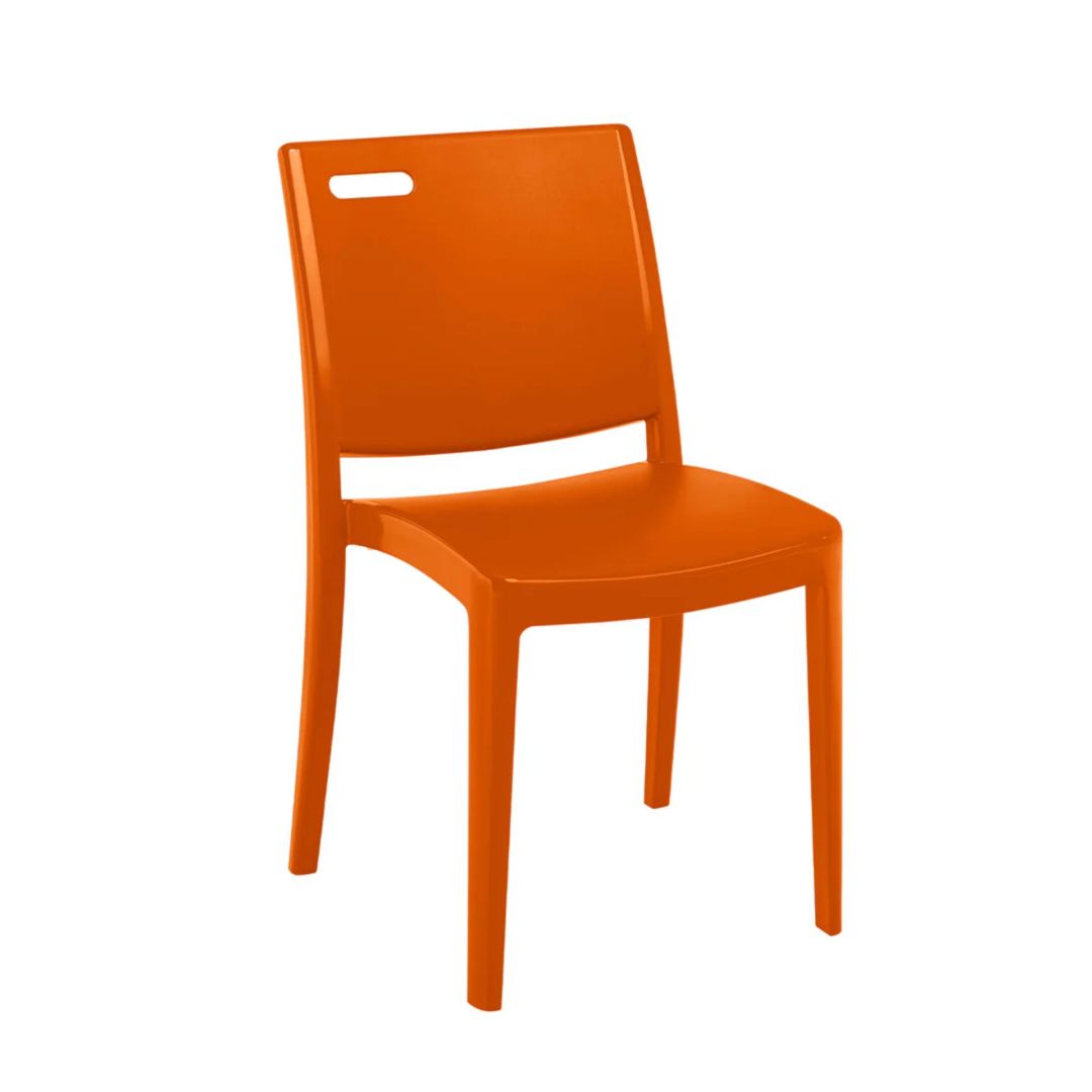Chaise en résine Metro - Orange